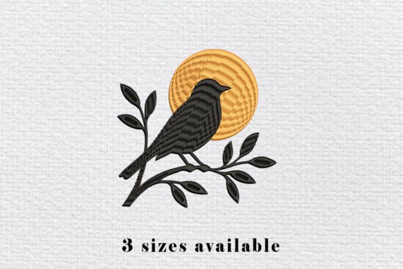 Bird on Branch Embroidery Design File Review
