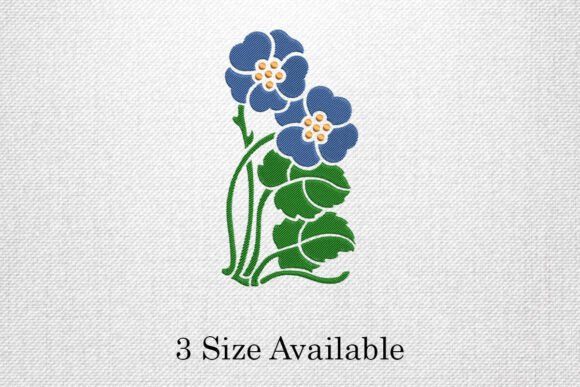Blue Wildflower Embroidery Design Review