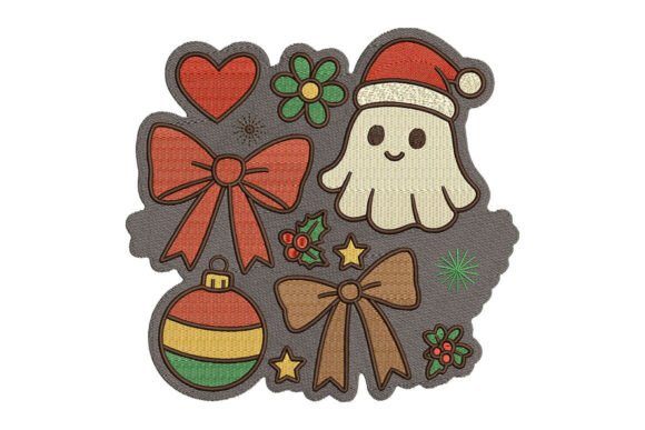 Cute Christmas Ghost Embroidery Design Review