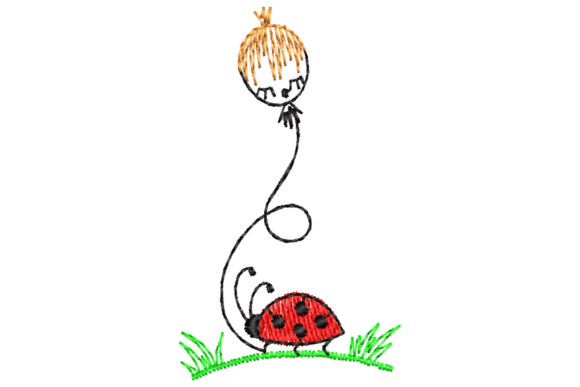 Cute Ladybug on Grass Embroidery Design Review