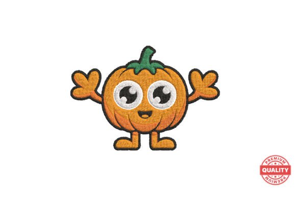 Cute Pumpkin Character Embroidery Review