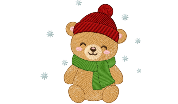 Cute Winter Bear Embroidery Design Review