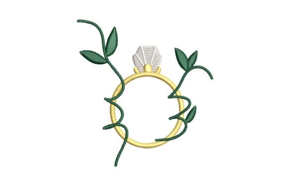 Elegant Diamond Ring with Vines Embroidery Design Review