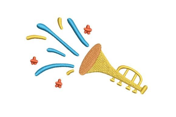 Festive Trumpet Blast Celebration Embroidery Design Review