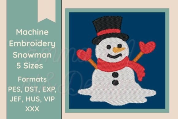 Melting Snowman Machine Embroidery Design Review