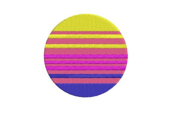 Retro 80s Striped Sunset Circle Review