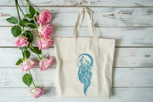 Tribal Howling Wolf and Moon Embroidery Design Review